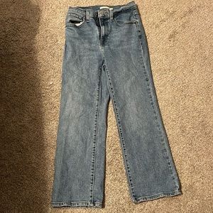 Levi High waisted crop flare